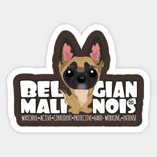 Belgian Malinois - DGBighead Sticker